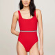 Tommy Hilfiger Γυναικείο ολόσωμο μαγιό Global Stripe Square Neck One-Piece